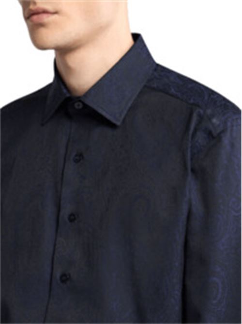 camicia uomo blu navy fantasia cotone ETRO | MRIB0004AQ043B0065